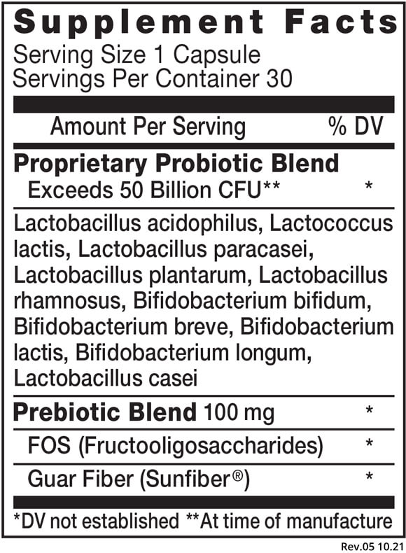 Probiotico Fibre Lactobacillus 150bln Complesso 600mg 30 Compresse Health 